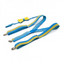 Сине-Желтый Набор SF Подтяжки и Бабочка Abp-12014