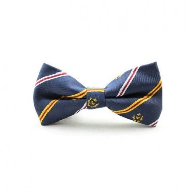 Галстук Бабочка Синяя В Полоски Bj-33-25