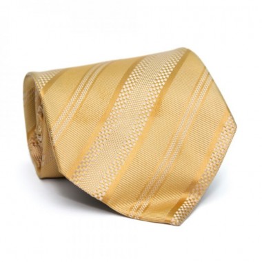Желтый Мужской Галстук Giorgio Armani В Полоску Zn-1802