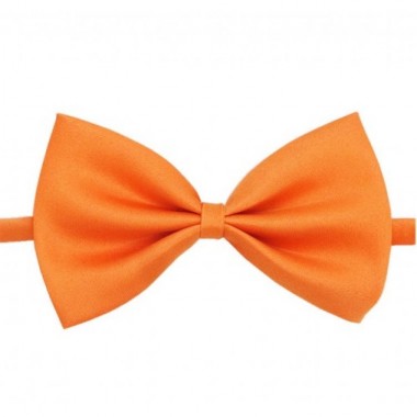 Галстук БабочкаSF Детская Однослойная Оранжевая глянцевая ширина 10,5 см Dos-0227