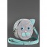 Фетровая Детская Сумка Miss Kitty С Кожаными Бирюзовыми Вставками Bn-Bag-21-Felt-T