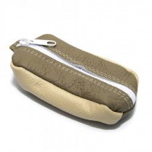 Ключница На Замок SF Кожаная Бежевая Skg-10104