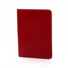 Кожаная Красная Обложка Для Паспорта SF (Под Id Карту) Obl-23013