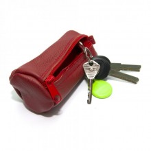 Красная Ключница SF На Замок Кожаная Конусная Skg-10077