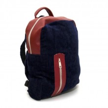 Тканевый Фиолетовый Рюкзак SF 30x35 см С Красными Вставками Smr-22046