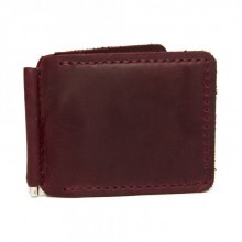 Бордовый Кожаный Зажим Для Денег SF Skg-10054