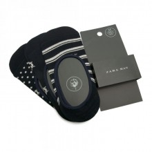 Темно-Синий Набор Мужских Следов Zara 3В1 Art-6209-307-401