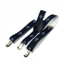 Подтяжки SF Детские Синие С Якорями Pbd-059