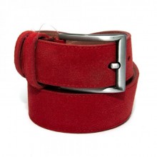 Красный Замшевый Ремень Mr.Cayman Rgna-5077