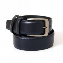 Классический Темно-Синий Мужской Кожаный Ремень SF Для Брюк 3,5 См Rgb-4201