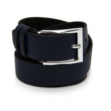 Детский темно-синий классический кожаный ремень Belts ширина 3 см RGD-32001