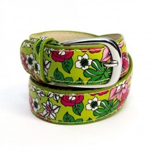 Детский Зеленый Женский Ремень С Цветами Rdr-6052