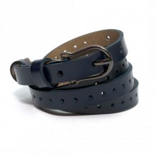 Узкий Женский Ремень JK Темно-Синего Цвета Rgnd-7072