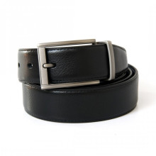 Двусторонний Мужской Черный-Синий Кожаный Ремень Alon Z-351175 (351177)
