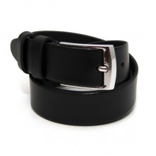 Детский черный классический кожаный ремень Belts ширина 3 см RGD-32000
