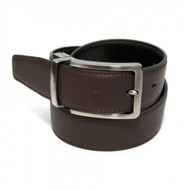 Двусторонний Черный-Коричневый  Кожаный Ремень Alon Z-351051 (351180)