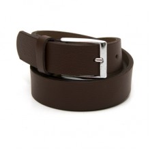 Детский коричневый классический кожаный ремень Belts ширина 3 см RGD-32002