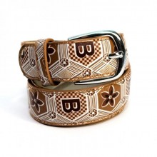 Детский Коричневый Ремень С Рисунком Rdr-6059