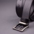 Мужской поясной ремень ручной работы из натуральной итальянской кожи ширина 3,5 см длина под заказ Черный