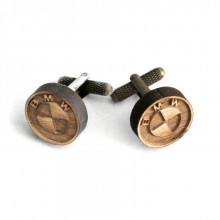Деревянные Запонки Круглые Bmw Dzp-0613