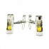 Запонки SF Песочные Часы Желтые Zph-1102
