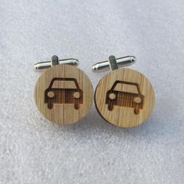 Деревянные Запонки Автомобиль Dzp-0654