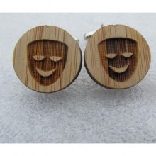 Деревянные Запонки Маска Dzp-0675