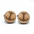 Деревянные Запонки Круглые Якорь Обычный Dzp-0608