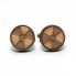 Деревянные Запонки Круглые Радиация Dzp-0607