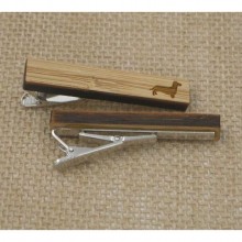 Деревянный Зажим Для Галстука С Таксой Zag-9035