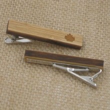 Деревянный Зажим Для Галстука С Лепестком Zag-9025