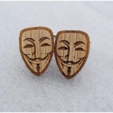 Деревянные Запонки Анонимус Dzp-0680