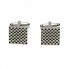 Серебристые Квадратные Запонки SF В Ромбики Zph-1256