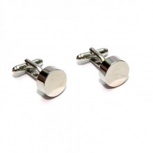 Круглые Серебристые Запонки SF Zph-1250