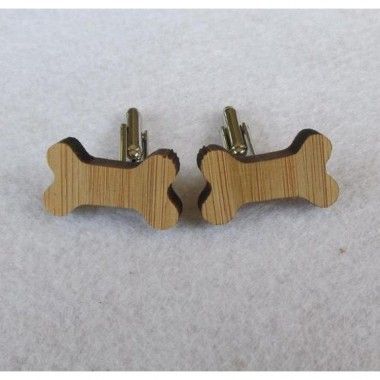 Деревянные Запонки Кость Dzp-0685