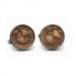 Деревянные Запонки Круглые Bmw Dzp-0613