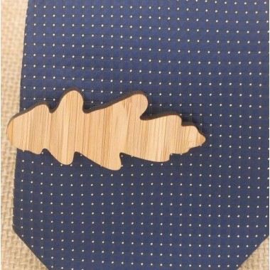 Деревянный Зажим Для Галстука В Виде Лепестка Zag-9076