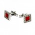 Запонки SF c Красным Камушком Zph-1103