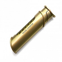 Круглая Газовая Зажигалка Золотистая Zpl-6703