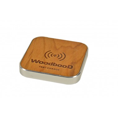 Беспроводная зарядка WoodbooD Wireless Charge Standart Silver