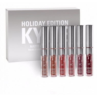 Набор жидких губных помад Kylie Holiday Edition Silver