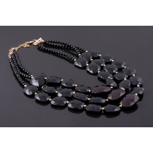 Бусы бижутерия Черные (бс-бжт-058)