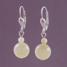 Серьги оникс жёлтый (ср-онж-002)