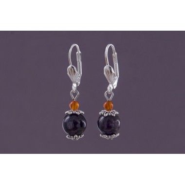 Серьги аметист (ср-амт-121)