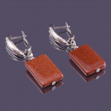 Серьги авантюрин (ср-авн-084)