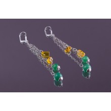 Серьги нефрит (ср-нфр-075)
