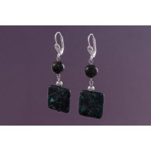 Серьги змеевик (ср-змв-022)
