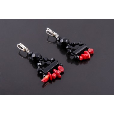 Серьги коралл (ср-крл-088)