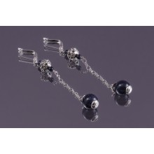 Серьги авантюрин (ср-авн-095)