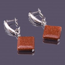 Серьги авантюрин (ср-авн-082)